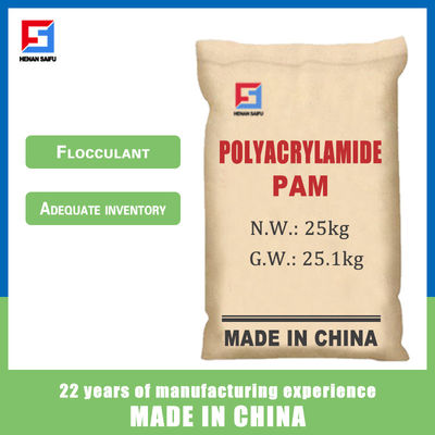 Anionic Polyacrylamide Granules PAM สารเคมีเกรดอุตสาหกรรมวัตถุเจือปน 25 กก. / ถุง