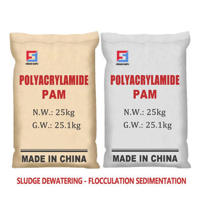 เกรดอุตสาหกรรมเคมีตกตะกอนพอลิเมอร์ที่ละลายน้ำได้ APAM Polyacrylamide Anionic